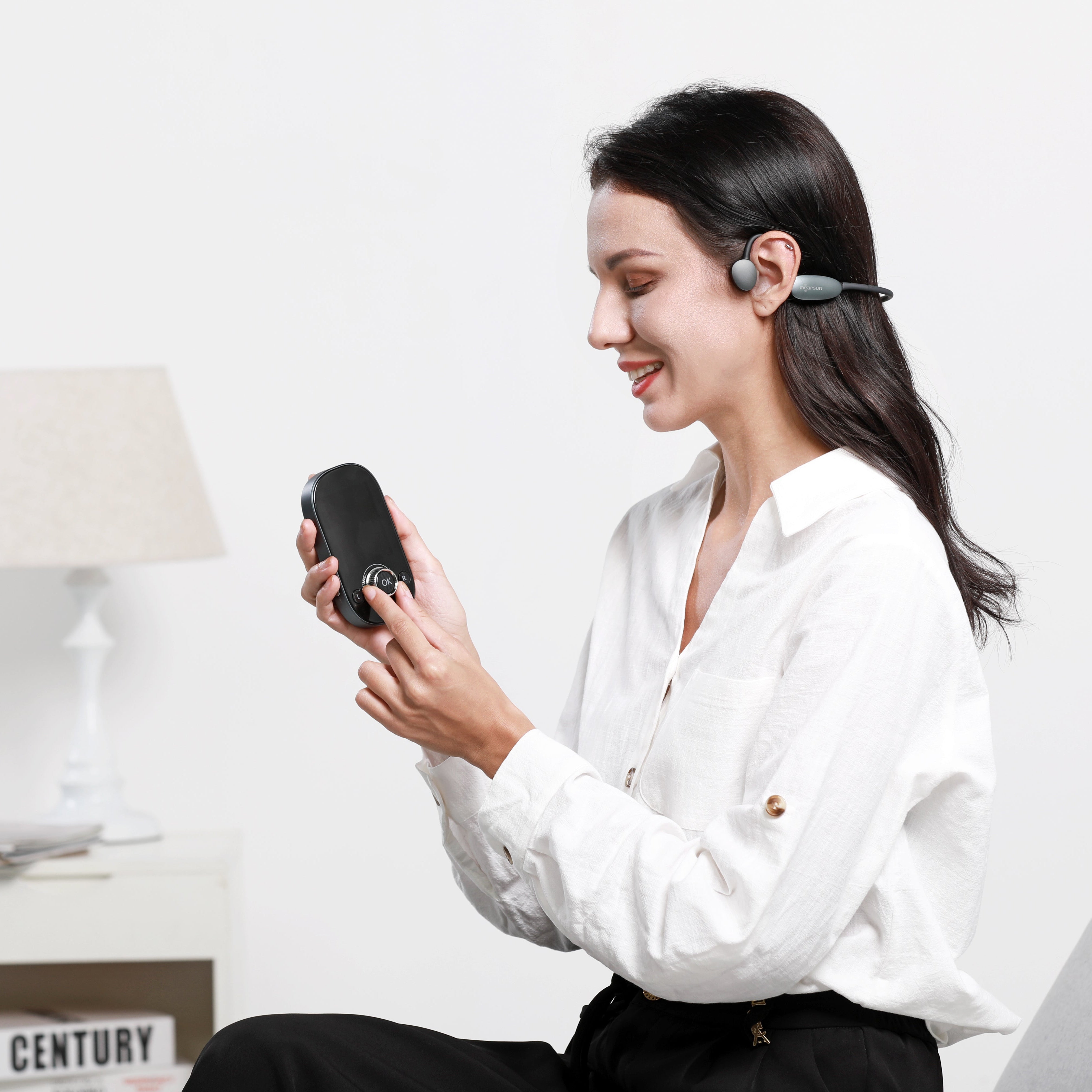 Mearsun Smart Fitting Device- Self-Fitting, No Phone Needed, Personalized Hearing Test & Sound Adjustment - Mearsun