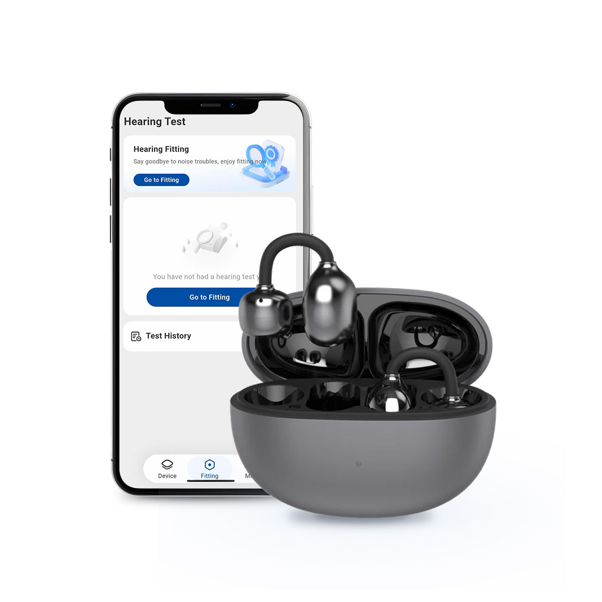 Mearsun OW17(MC02) Bone & Air Conduction Clip-on Hearing Aid for Effortless Hearing