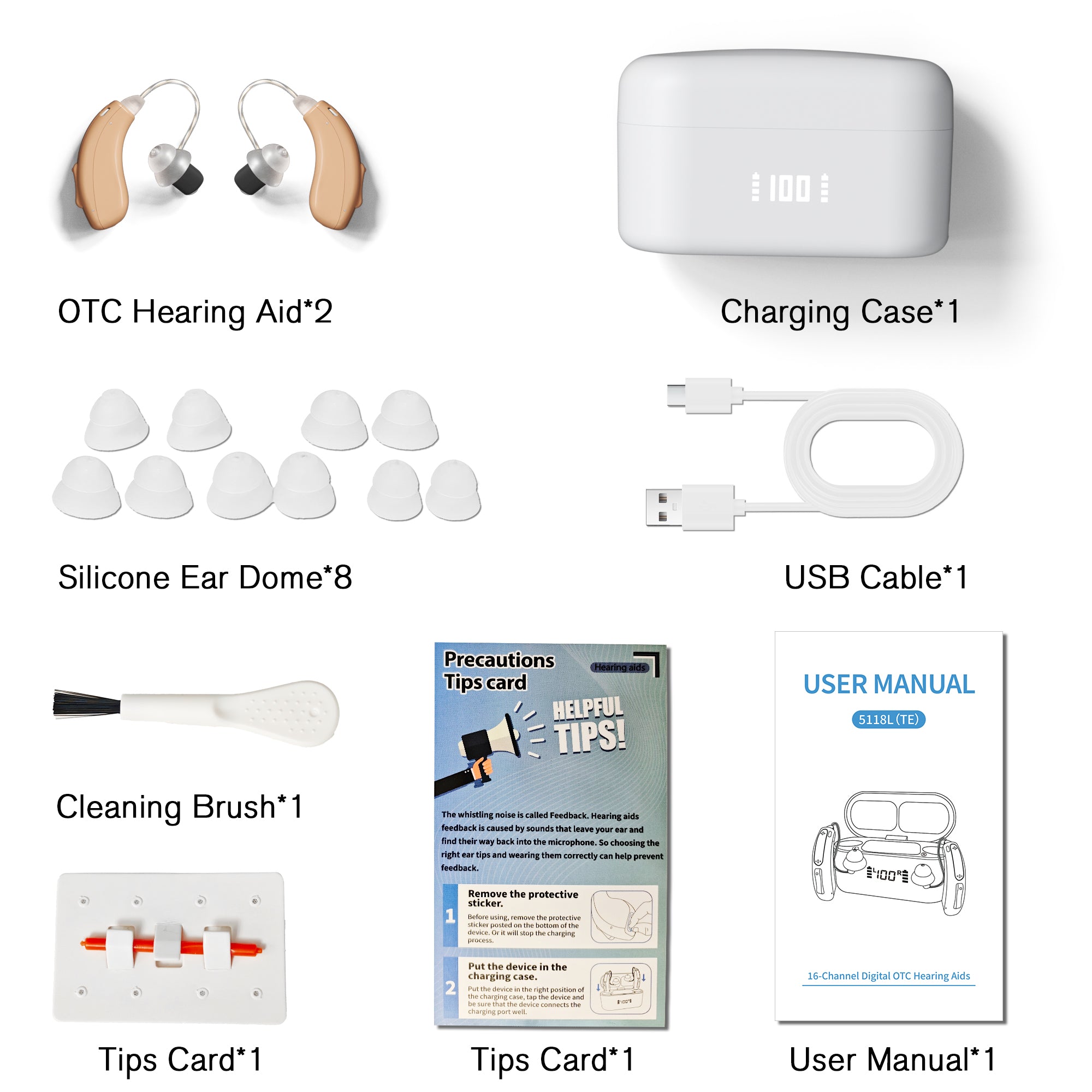 Mearsun RIC-5118L(TE) Hearing Aids - Mearsun