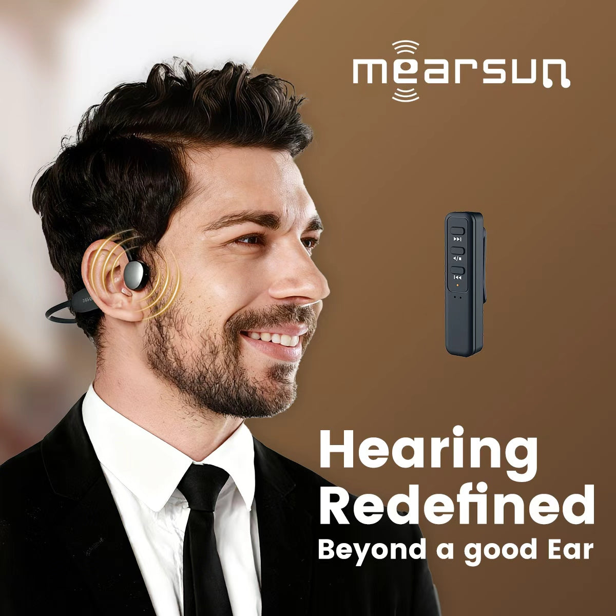 Mearsun EarWhisper Wireless Remote Microphone for Hearing Aids