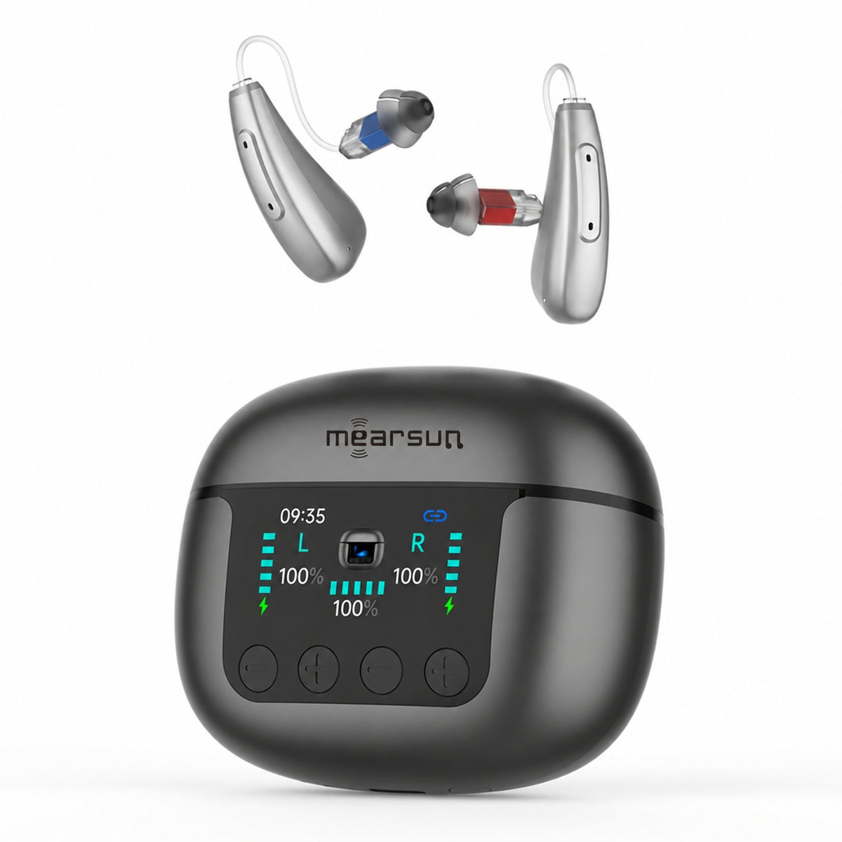 Mearsun CZ-B811 hearing aids with smart display charging case